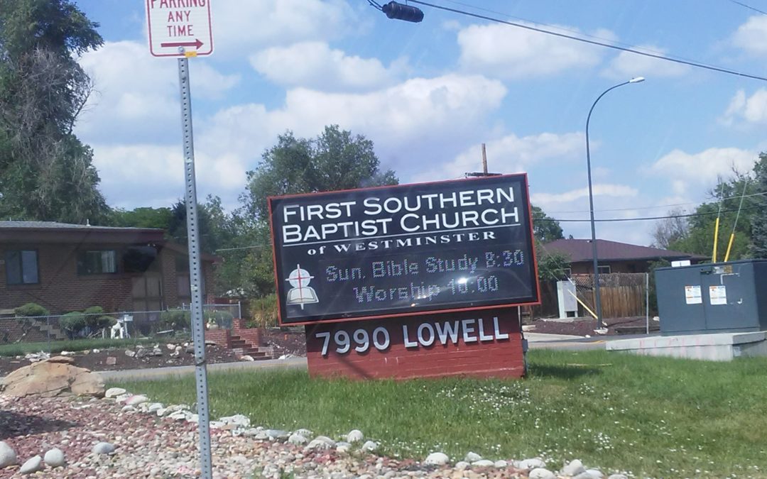 OurJesusJourney goes to First Southern Baptist Church Westminster (Colorado)